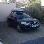 Volvo with roof box